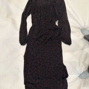 Michael Kors Collection Elegant Black and Pink Patterned Dress Size 0
